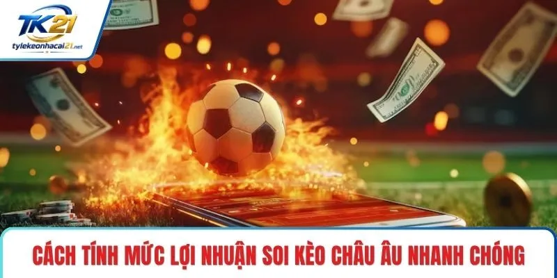 Cách tính mức lợi nhuận soi kèo Châu Âu nhanh chóng
